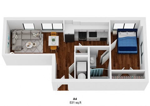 a4 3d floorplan